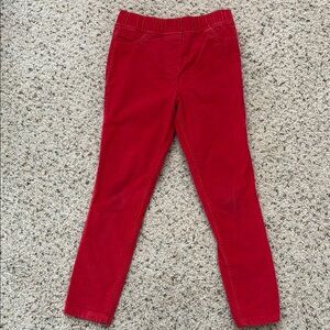 Mini Boden Red  Corduroy Leggings